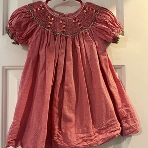 Petite Palace girls Christmas dress size 12 months